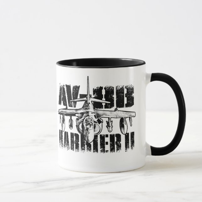 Caneca AV-8B Harrier II 11 oz Ringer Mug (Direita)