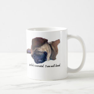 Caneca avaliada em excesso estragada de Puggle