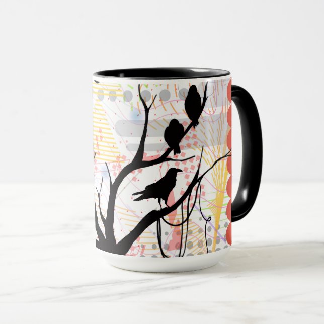 Caneca Ave de uma Pena Seja Único Juntos (Frente Esquerda)