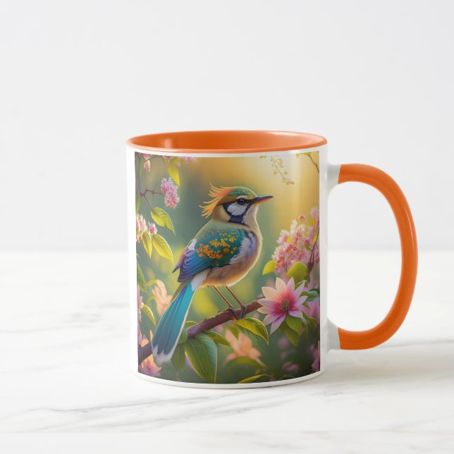 Caneca Ave Fantasia de Cabeça Verde com Asas de Marreca (Direita)