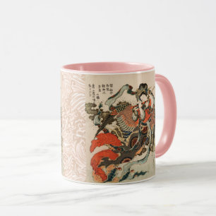 Caneca AVE MÍTICA JAPONESA COM CABEÇA HUMANA Karyōbinga