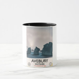 Caneca Avebury, viagens vintage do círculo de Wiltshire 