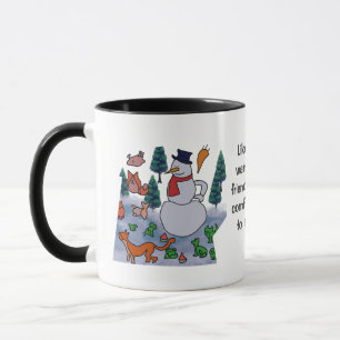 Caneca Aventura de Amigos de Neve Mínima Personalizados