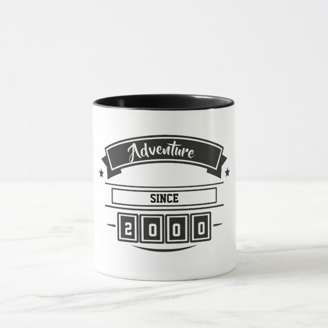 Caneca Aventura Desde [Ano] Café Personalizado  (Centro)