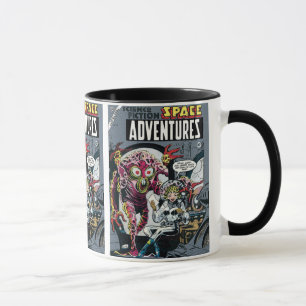 Caneca Aventuras Espaciais #12 Funny 50s Retro Cômico de 