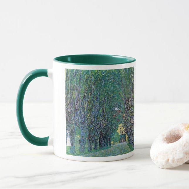Caneca Avenue in Schloss Kammer Park por Gustav Klimt (Com Donut)