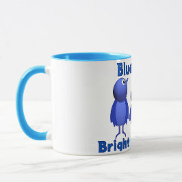 Caneca Aves Azuis, Manhãs Brilhantes