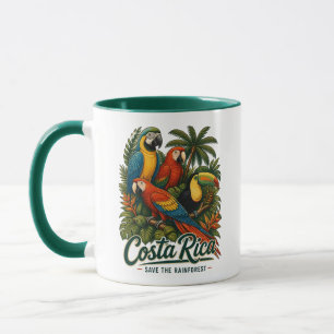 Caneca Aves da Floresta Tropical da Costa Rica