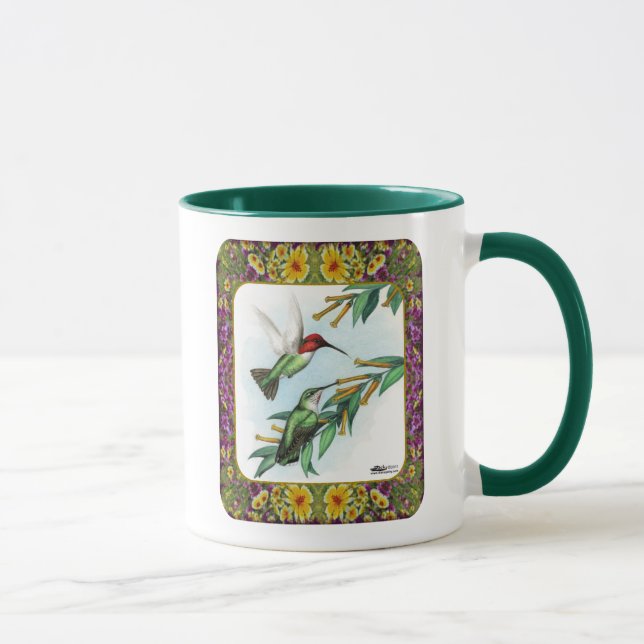 Caneca Aves e Flores Hummingbird #4 (Direita)