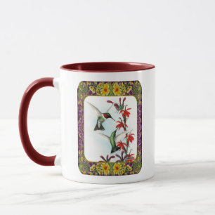 Caneca Aves e Flores Hummingbird #5