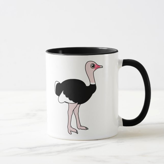 Caneca Avestruz dos desenhos animados (Direita)