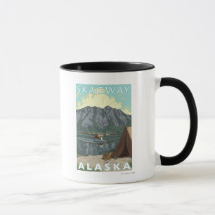 Caneca Avião Bush e Pesca - Skagway, Alasca