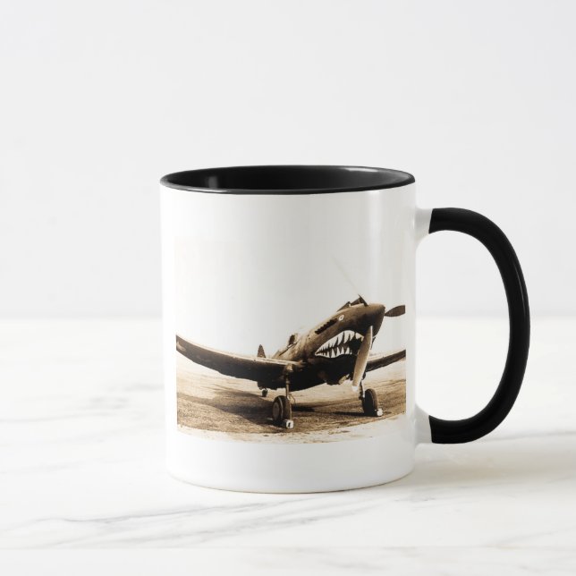 Caneca Avião de combate de WWII Flying Tigers Curtiss (Direita)