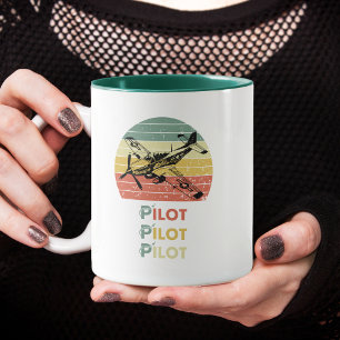 Caneca Avião Legal,Avião Vintage Retro Pôr do Sol,Avião S