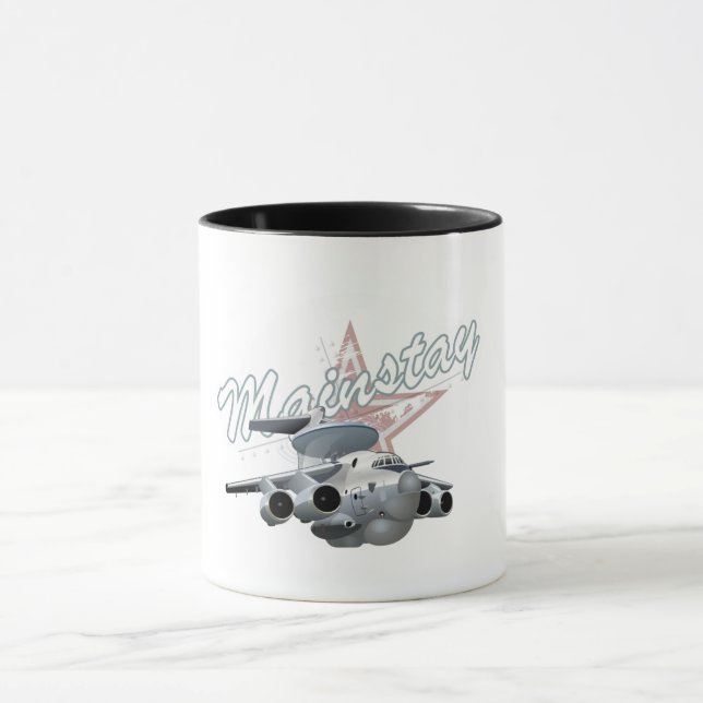 Caneca Avião militar de animação (Centro)