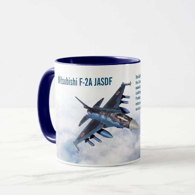 Caneca Aviation Art Mug "Mitsubishi F-2" (Frente Esquerda)