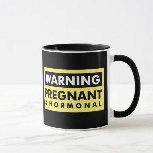 Caneca Aviso: Grávido & hormonal