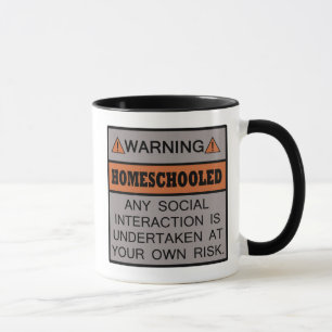 Caneca Aviso! Homeschooled!