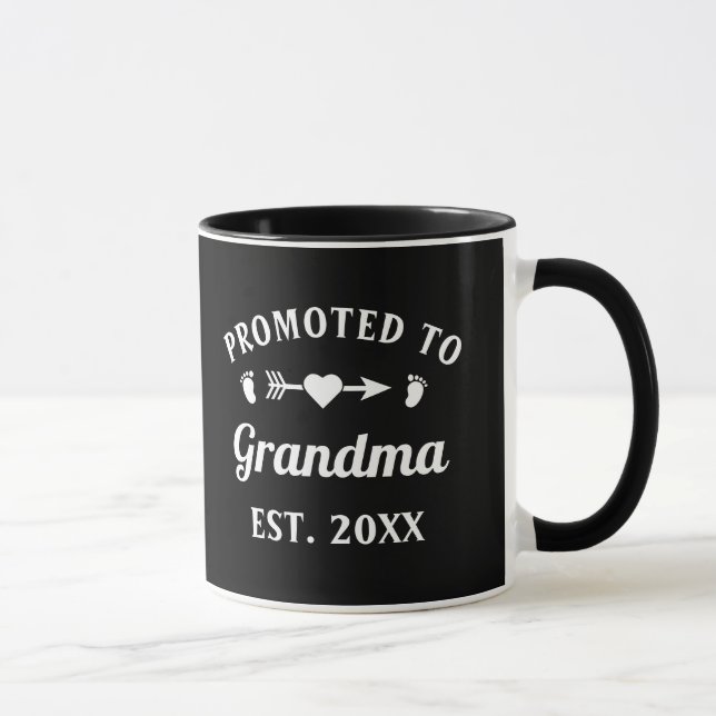 Caneca Avó Abuela Nonna Nanna Promovida À Avó (Direita)