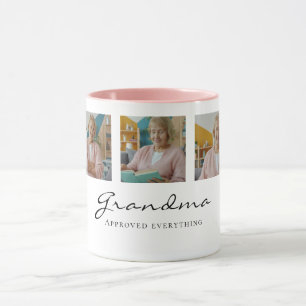 Caneca Avó Aprovou Café Aconchegante Fofo Minimalista Eng