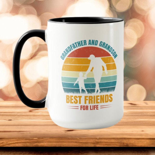 Caneca Avô Avô Avô, melhores amigos, adiciona mensagem (Criador carregado)