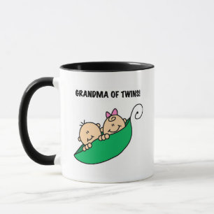Caneca Avó de gêmeos Camisetas e presentes