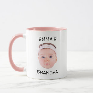 Caneca Avô Deu Mug, Cara De Bebê Personalizada, Presente 