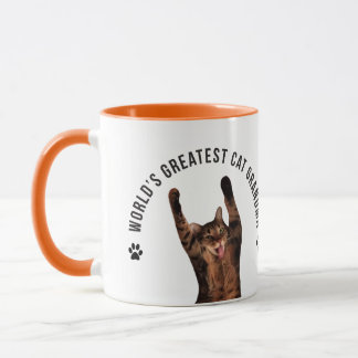 Caneca Avó do gato do mundo a grande