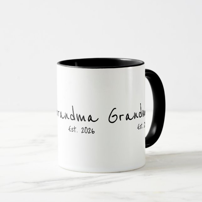 Caneca Avó Estabeleceu Novo Presente de Avó (Frente Esquerda)