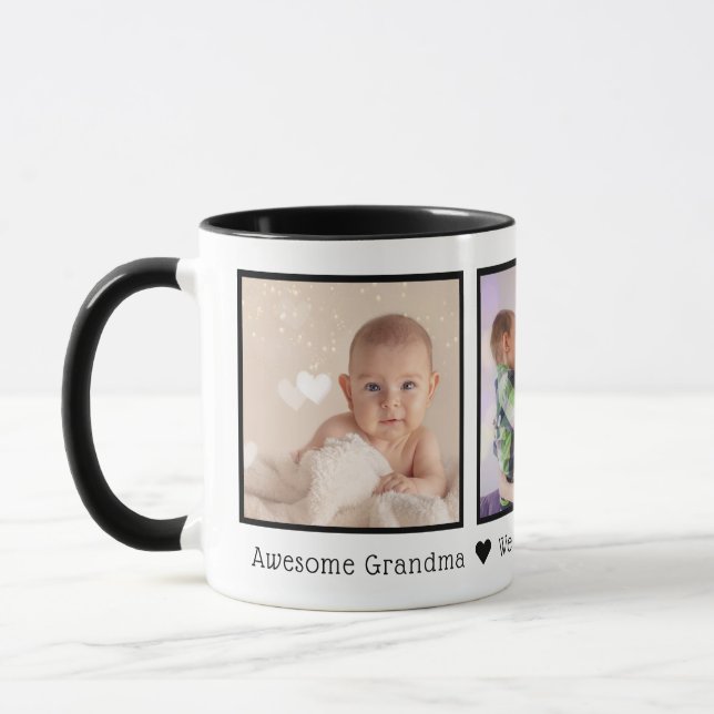 Caneca Avó Incrível Multi Foto Personalizada (Esquerda)