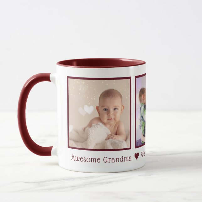 Caneca Avó Incrível Multi Foto Personalizada (Esquerda)