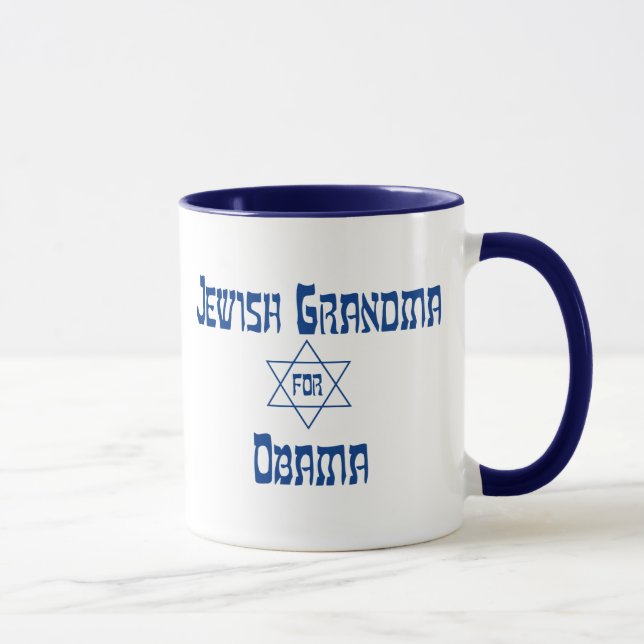 Caneca Avó Judaica Para Obama Mugs (Direita)