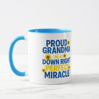 Caneca Avó Orgulhosa de um Milagre Totalmente Perfeito