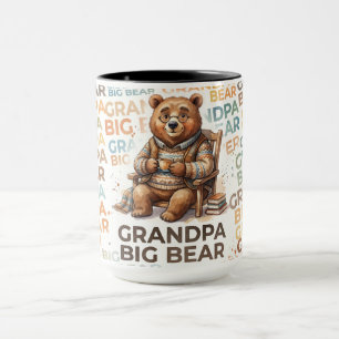 Caneca Avô Urso Majestoso design