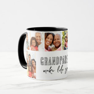 Caneca Avós Tornam a Vida Grandiosa Presente de Família d