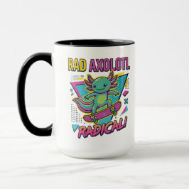 Caneca Axolote de skate Vintage 90 Radical neotenia
