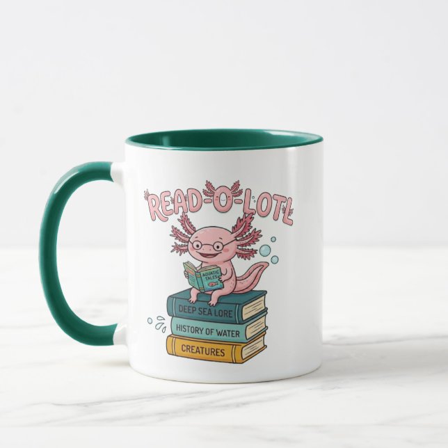 Caneca Axolote Lotl Leia - Presente Divertido de C (Esquerda)