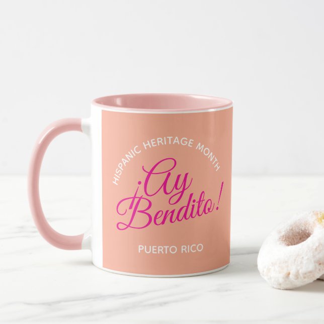 Caneca Ay bendito! Porto Rico (Com Donut)