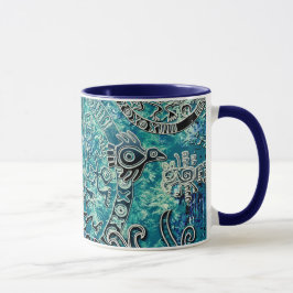 Caneca Aztec blues Combo Mug