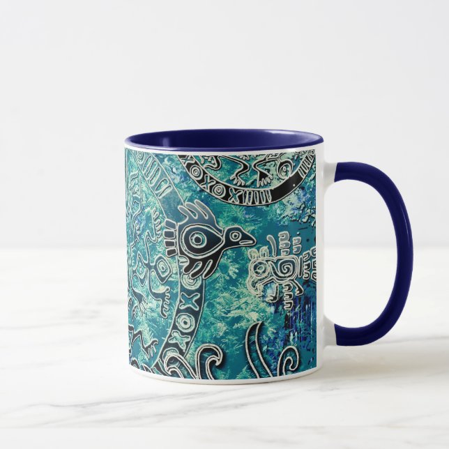 Caneca Aztec blues Combo Mug (Direita)