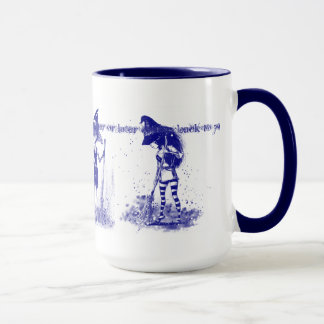 caneca azul