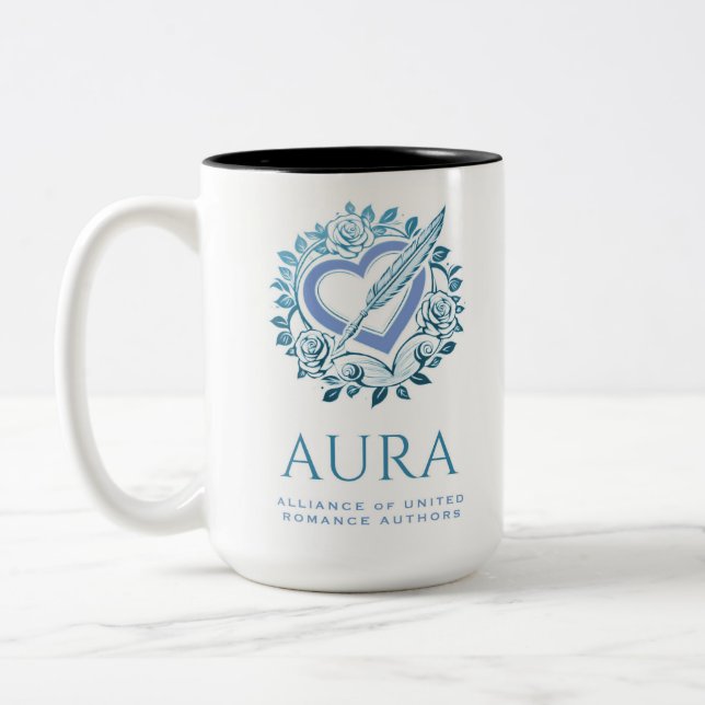 Caneca azul AURA (Esquerda)