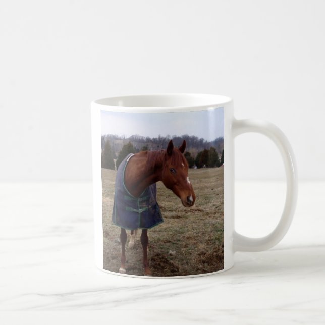 Caneca azul azul simples do mar (Direita)