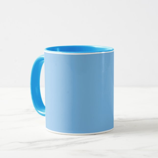 Caneca Azul-céu (cor sólida) Aero  (Frente Esquerda)