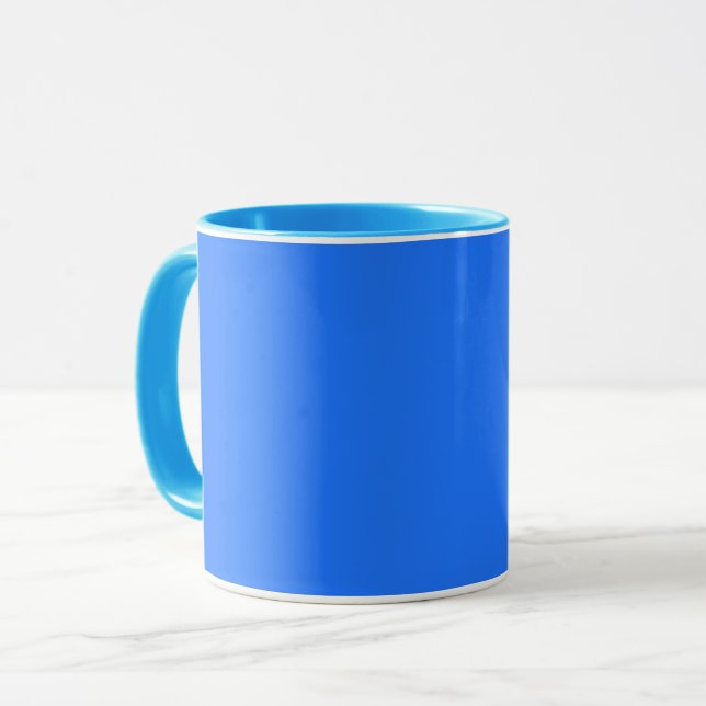 Caneca Azul (Crayola) (cor sólida) (Frente Esquerda)