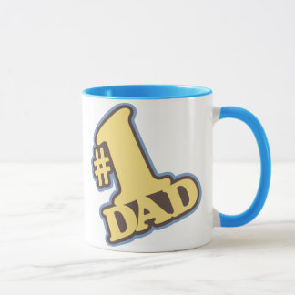Caneca azul da campainha do pai #1