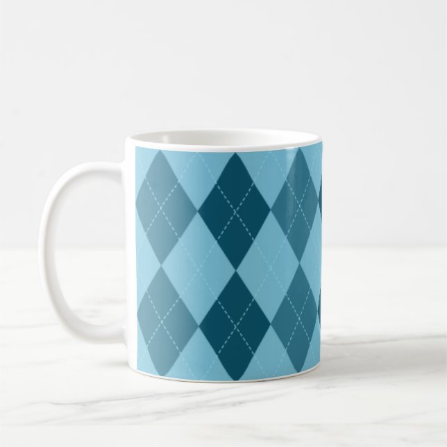 Caneca azul de Argyle (Esquerda)