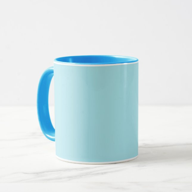 Caneca Azul de Blizzard (cor sólida) (Frente Esquerda)