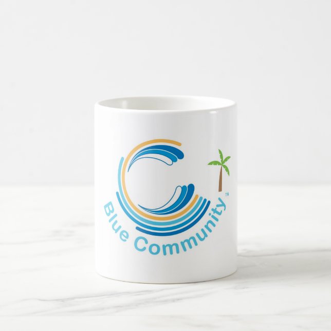 Caneca azul de Commiunity (Centro)