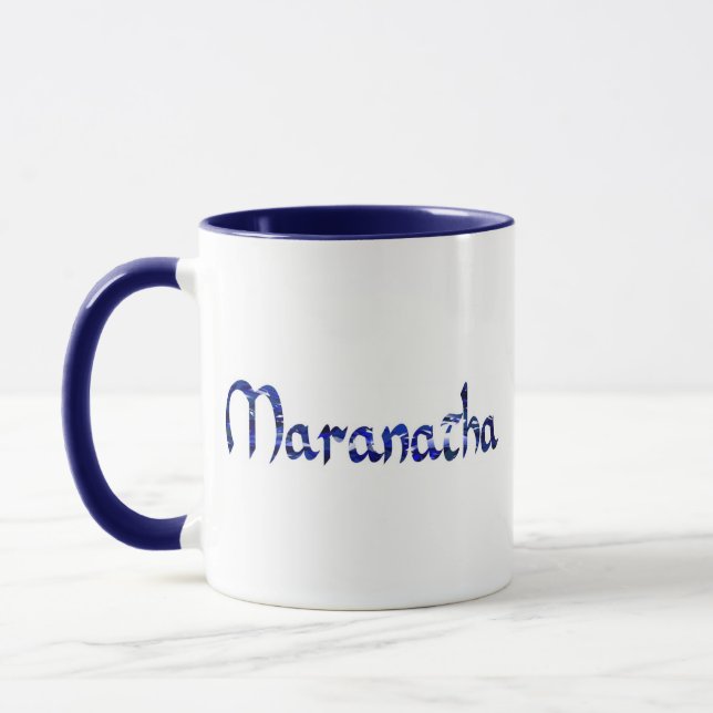 Caneca Azul de Maranatha Effet (Esquerda)